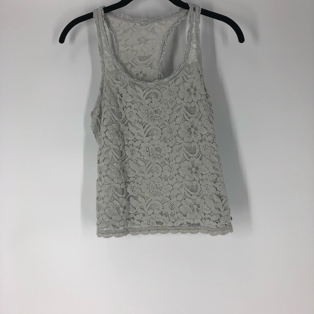 Abercrombie & Fitch Lace Front Tank
